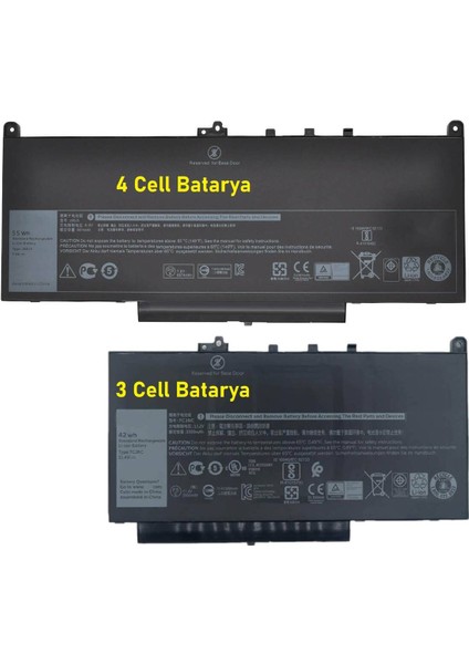 Dell Latitude E7470 Versiyon P61G, P61G001 Laptop Batarya ile Uyumlusı, Pil - 3 Cell fiyatları
