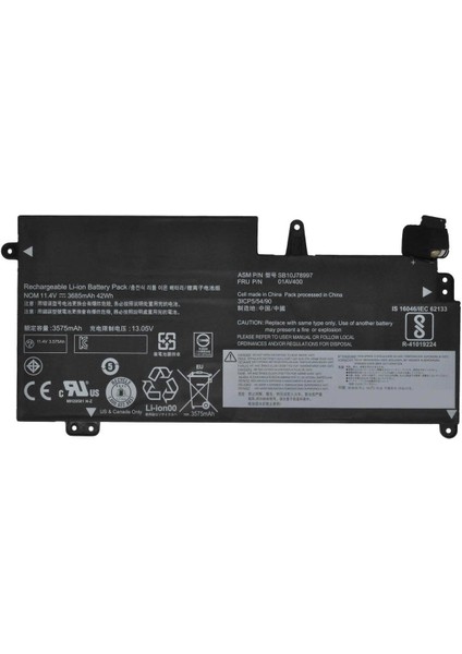 TP00081B Lenovo ile Uyumlu Thinkpad Batarya Pil