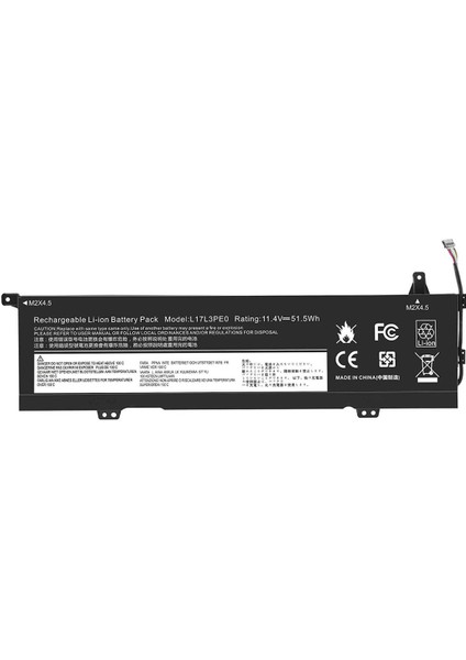 Lenovo Yoga 730-15IKB, 730-15IWL, L17C3PE0, L17L3PE0 Batarya ile Uyumlu Pil