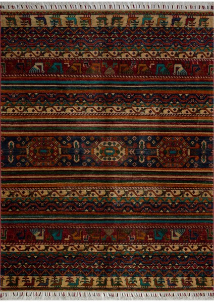 El Halısı Modern Şal Desenli