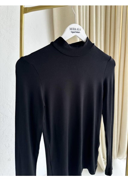 Desenli Balıkçı Body Siyah
