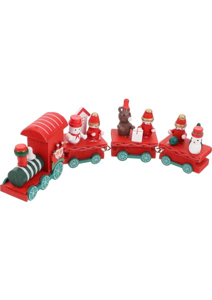 Ahşap Yılbaşı Treni 21 cm