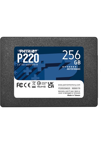 P220 256GB Sata3 SSD Disk