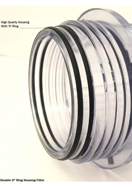 10” Şeffaf Housing 1/4'' Çift Contalı-22000115