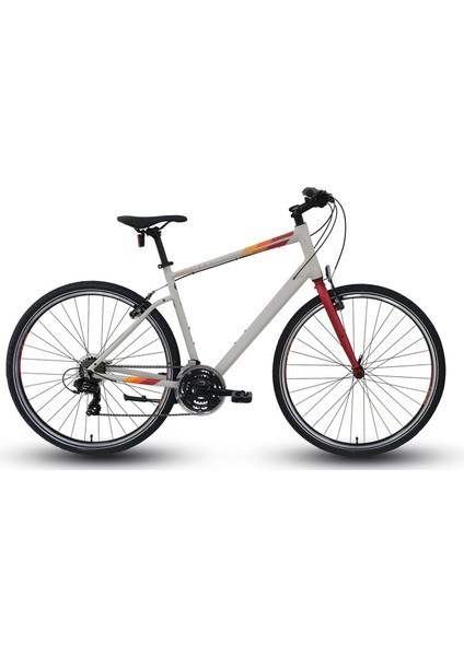 Sportıve 321 52CM 21-V Mat Gri-Kırmızı-Turuncu 2024