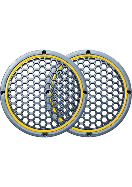 Neon Işıklı 20 cm Hoparlör ve Midrange Kapağı - 2 Adet - Sarı