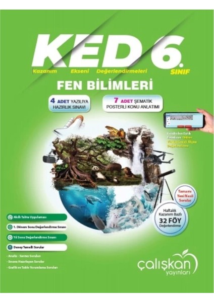 6. Sınıf Fen Bilimleri (KED) Kazanım Ekseni Değerlendirmeleri