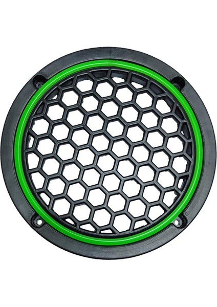 Neon Işıklı 16 cm Hoparlör ve Midrange Kapağı - 2 Adet - Yeşil