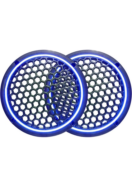 Neon Işıklı 20 cm Hoparlör ve Midrange Kapağı - 2 Adet - Mavi