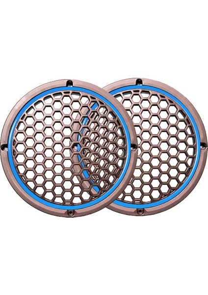 Neon Işıklı 20 cm Hoparlör ve Midrange Kapağı - 2 Adet - Mavi
