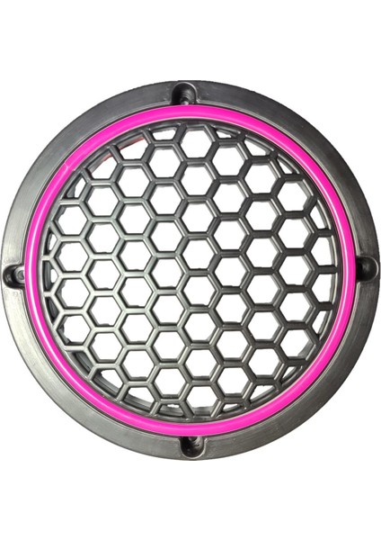 Neon Işıklı 16 cm Hoparlör ve Midrange Kapağı - 2 Adet - Mor