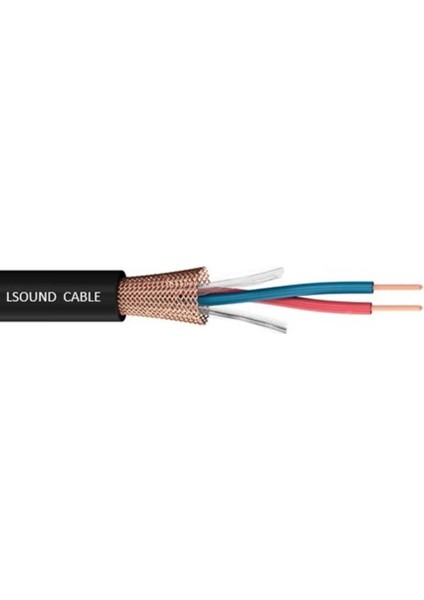 Profesyonel Stereo Mikrofon Kablosu 1 mt - Ipli ve Blendajlı - Siyah