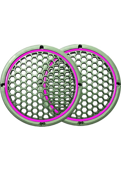 Neon Işıklı 20 cm Hoparlör ve Midrange Kapağı - 2 Adet - Mor