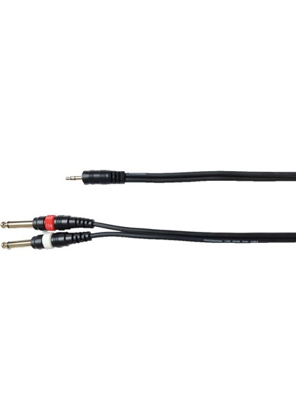 Aux Ses Kablosu 1mt - 3.5mm Den 2X6.35MM Jak Kablo indirimleri