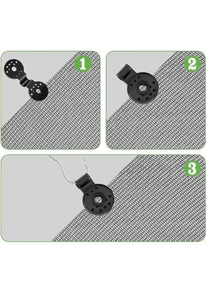10 Adet - File, Branda, Güneşlik, Karavan Çadırı, Muşamba Klipsi - Sabitleme Kelepçesi