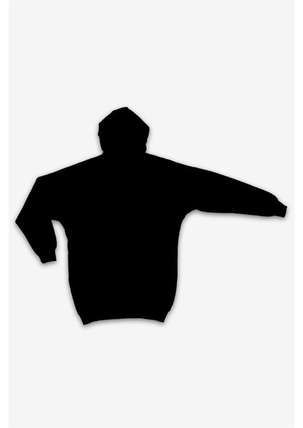 Kadın Siyah Kapşonlu Yazılı Sweatshirt fiyatları