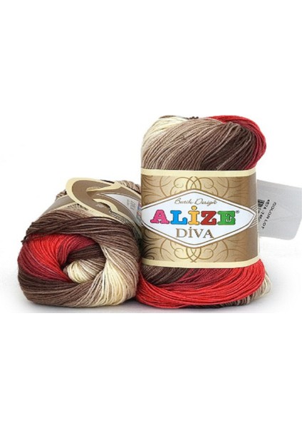 Diva Batik Kırmızı Kahfeli 5 Adet Color : 4574