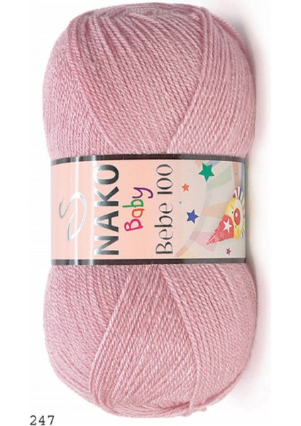Bebe 100 Gül Rengi 4 Adet Color : 247