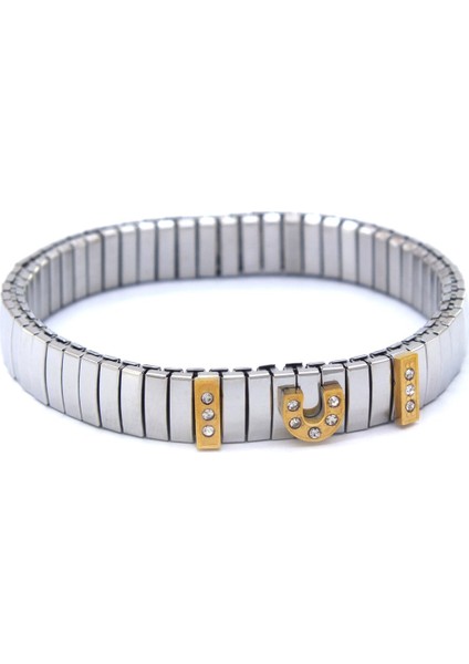 316L Çelik Italyan Charm Kadın Kelepçe Bileklik BLK-1007 fırsatları