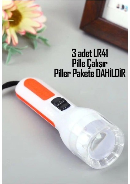 Pilli Mini El Feneri Anahtarlık Lambası Acil Durum Feneri Kulplu T50 fırsatları
