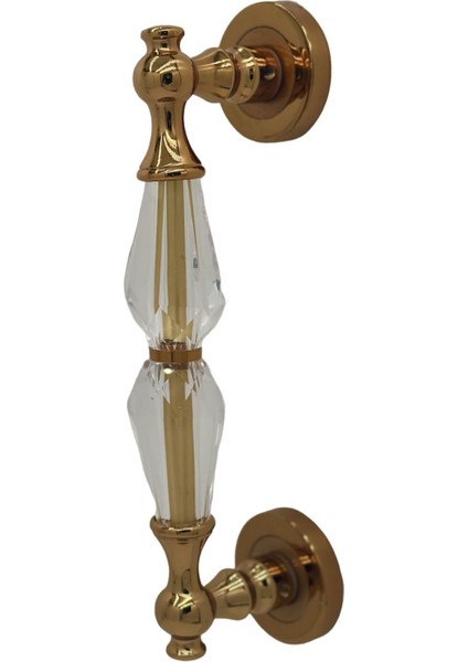 Topkapı Kristal Cam Albirifin Çekme Kapı Kolu Sürgülü Kapı Çekme Kolu 1 Adet