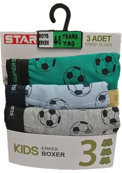 3lü Izyapmaz Jakar Kemer Desenli Boxer
