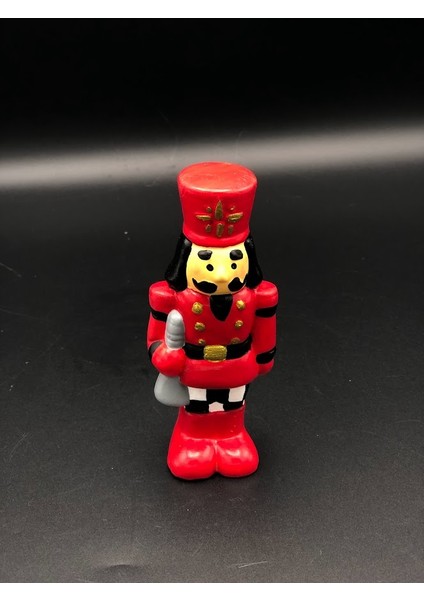 Alçı El Yapımı Kurşun Asker,yılbaşı Hediyesi,yılbaşı Süsleri,dekoratif Yılbaşı Biblosu