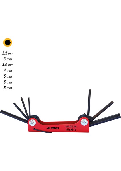 Çakı Alyan Seti 7 Pcs (Altıköşe)