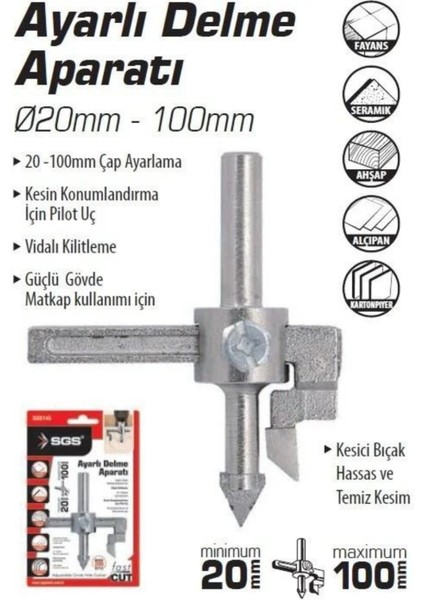 Ayarlı Delme Aparatı
