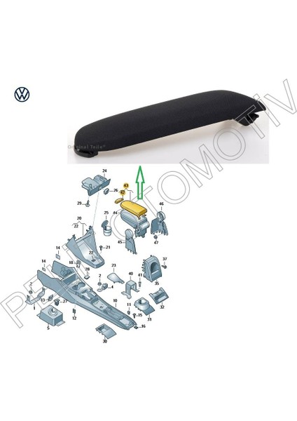 Beetle Orta Konsol Kol Dayama Kapağı 3B0867173 Kumaş fiyatları