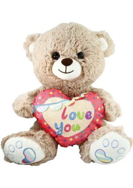 PJH2324  Peluş Kalpli Ayı Love You 30 cm -Vardem