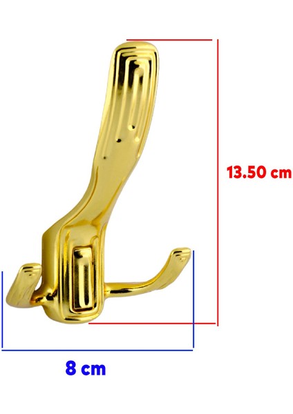 Metal Portmanto Vestiyer Duvar Dolap Elbise Askısı Mobilya Kapı Askılığı Aparatı Mat Gold Askı