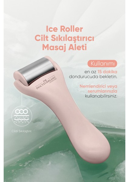 Docteur Blanc Ice Roller Buz Terapisi Cilt Sıkılaştırıcı Masaj Aleti Pembe fiyatları