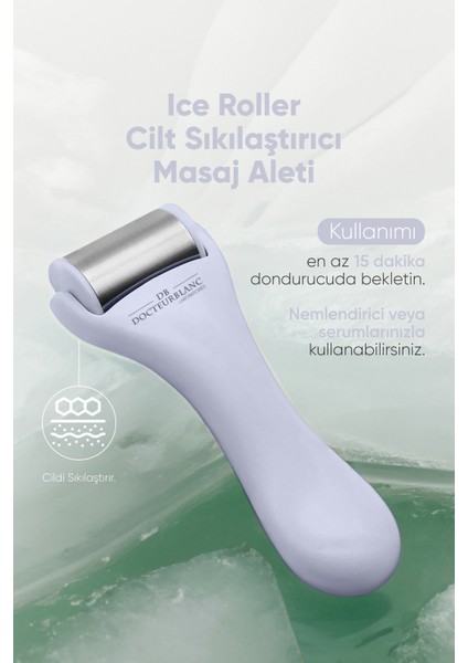Docteur Blanc Ice Roller Buz Terapisi Cilt Sıkılaştırıcı Masaj Aleti Lila modelleri