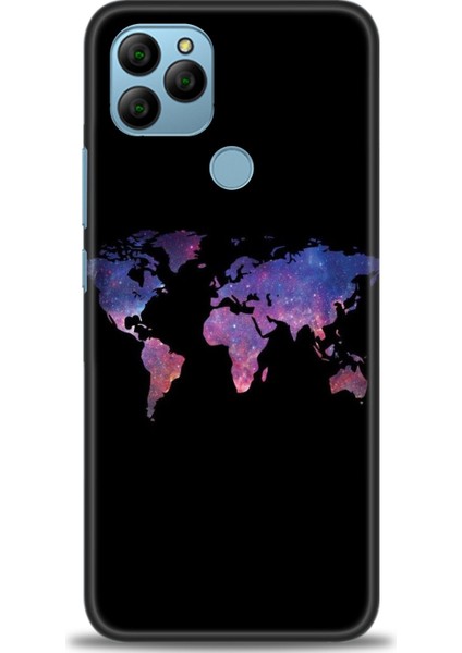 General Mobile Gm 21 Kılıf Hd Baskılı - Dünya Haritası