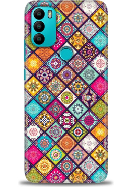 General Mobile Gm 21 Plus Kılıf Hd Baskılı - Renkli Mozaik