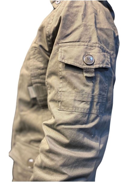 Kanvas Outdoor Içi Polarlı Dağcı Montu modelleri