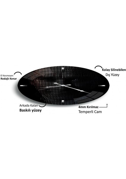 Atatürk Cam Saat - 60 cm fırsatları
