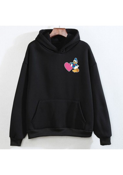 Donald & Daisy Duck Baskılı Çift Sweatshirt 2 Adet Sevgili Kombini