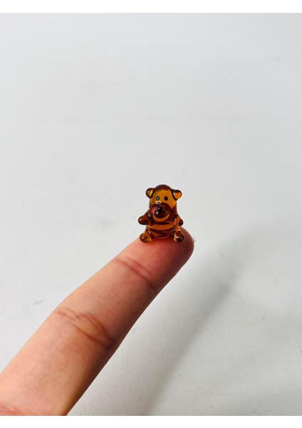 El Yapımı Mini Murano Cam Ayı Biblo A146-09