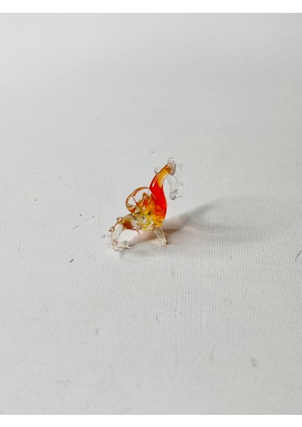 El Yapımı Mini Murano Cam Deniz Atı Biblo A149-07