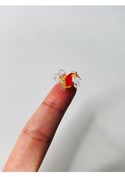El Yapımı Mini Murano Cam Deniz Atı Biblo A149-07