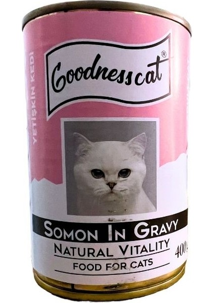 Goodness Cat Yetişkin Kedi Konservesi Somonlu 400 gr x 6 Adet