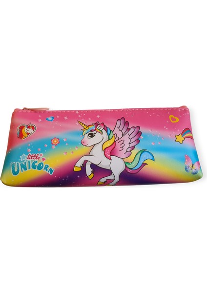 Unicorn Desenli Kalem Çantası