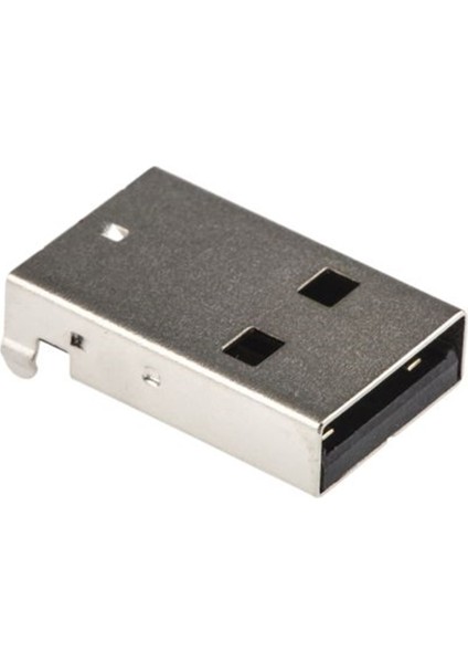 Dik Açılı SMT Tipi A USB Dişi Konnektör (Right Angle SMT Type A USB Connector Plug)