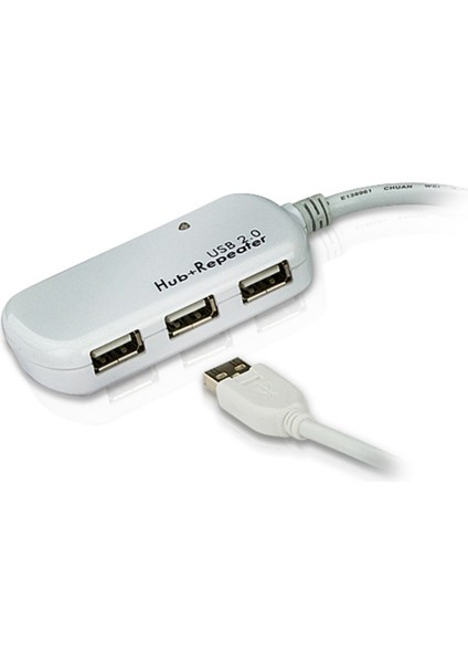 4 Port USB 2.0 Sinyali Aktif Uzatıcı Hub&#039;ı, 12 metre (Zincirleme bağlantı ile maksimum 60 metre) 12M 4-port USB 2.0 Extender (Daisy-chaining up to 60m)