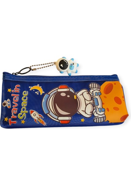 Astronot Desenli File Kalem Çantası modelleri
