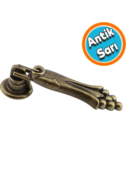 Sallama Sarkaç Dolap Çekmece Kulp Kulpu Kulbu Metal Antik Sarı Halka Kulp