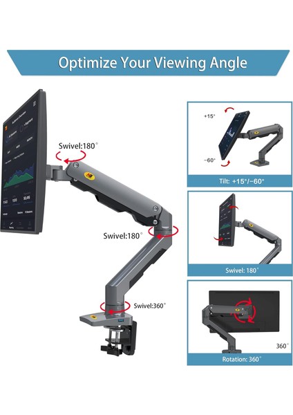 VT-G60 27-45INCH Monitör Standı