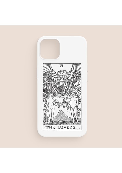 Tarot Lovers Tasarımlı iPhone 12 Telefon Kılıfı